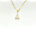 1ct Oval Lab Diamond Gold Vermeil Necklace