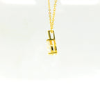 1ct Oval Lab Diamond Gold Vermeil Necklace