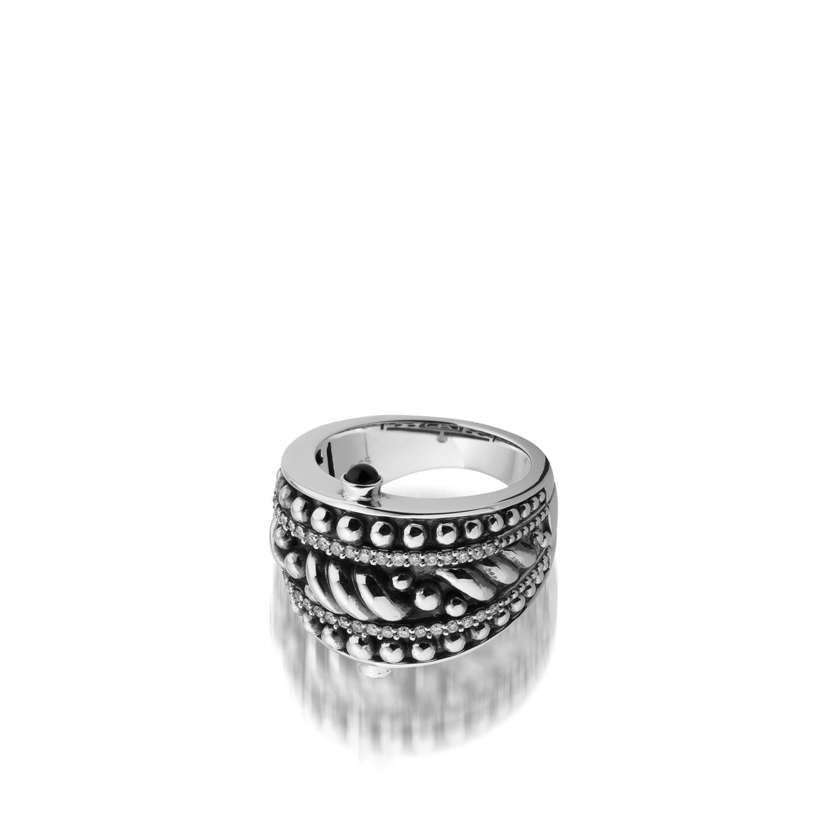 Apollo Pave Diamond Dome Ring