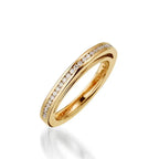 Attraction Yellow & White Gold Engagement Ring
