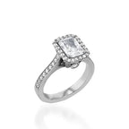 Satin Radiant Yellow Gold Engagement Ring