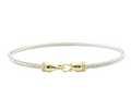 Perfect Love 0.14ct Diamond Silver Braided Bracelet