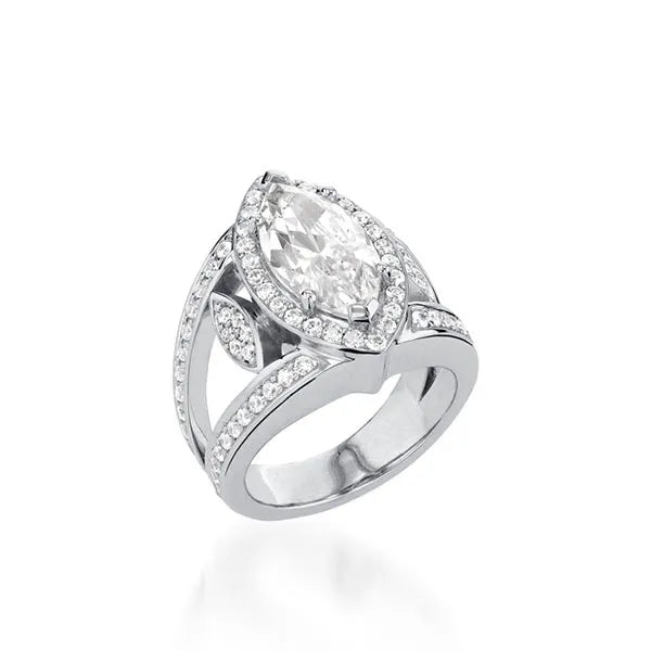 Victoria Elite Yellow Gold Diamond Ring