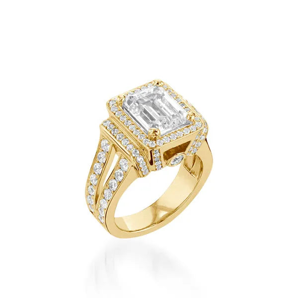 Alexandra Elite Yellow Gold Diamond Ring