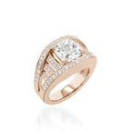 Cleopatra Elite Yellow Gold Diamond Ring