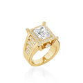 Nefertiti Elite Yellow Gold Diamond Ring