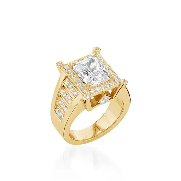Nefertiti Elite Yellow Gold Diamond Ring