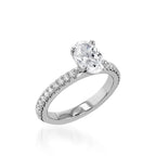 Essence Oval Yellow Gold Engagement Ring