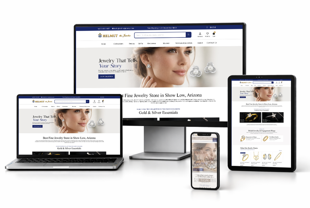 Fine jewelry site on devices – Your Local Showroom and Online Store at HELMUT the Jeweler