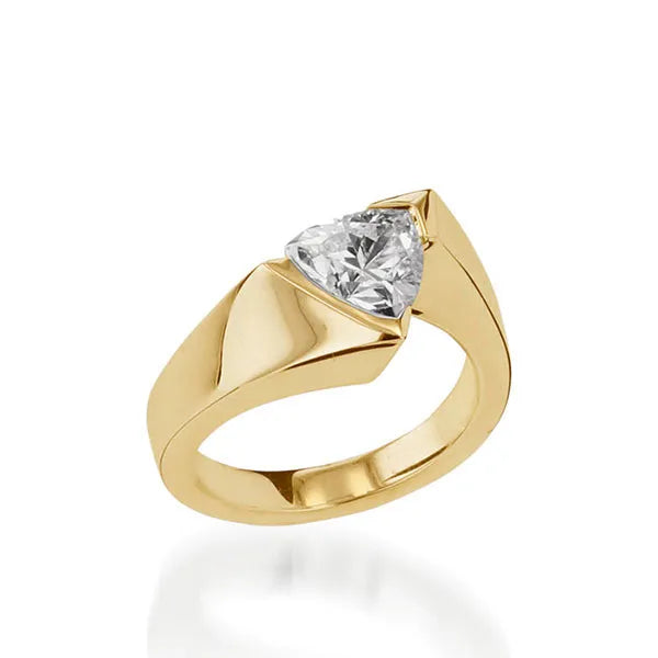 Optica Yellow Gold Engagement Ring