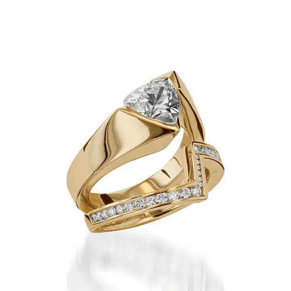 Optica Yellow Gold Engagement Ring