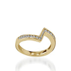 Optica Yellow Gold Engagement Ring
