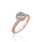 Majesty Round Yellow Gold Engagement Ring