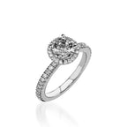 Majesty Round Yellow Gold Engagement Ring