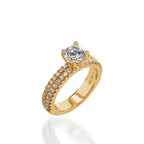 Dynasty Yellow Gold Engagement Ring