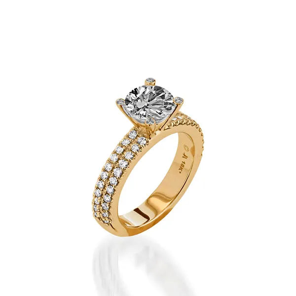 Dynasty Yellow Gold Engagement Ring