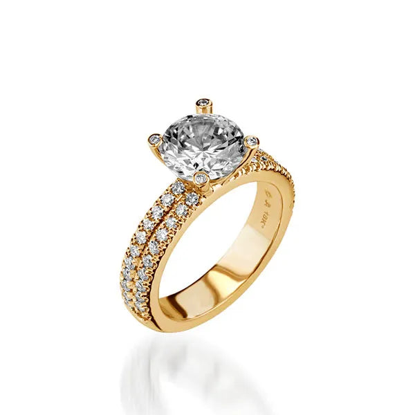 Dynasty Yellow Gold Engagement Ring