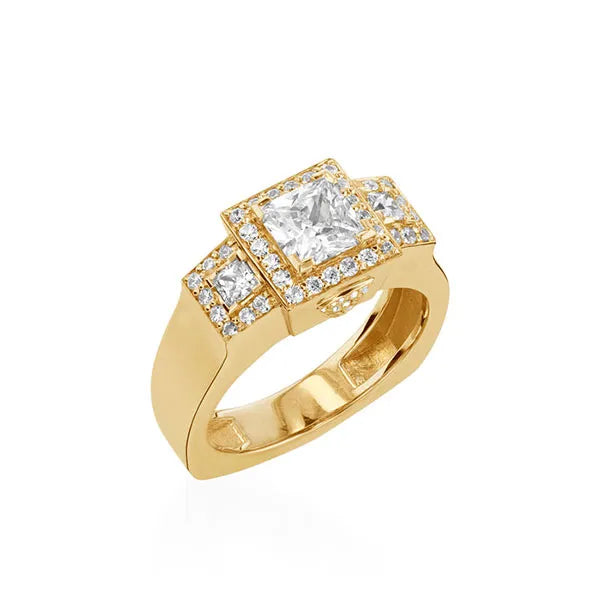 Vienna Yellow Gold Engagement Ring