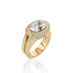 Florence Elite Yellow Gold Diamond Ring