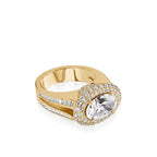 Florence Elite Yellow Gold Diamond Ring