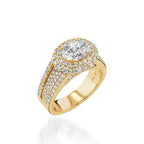 Lavish Yellow Gold Engagement Ring