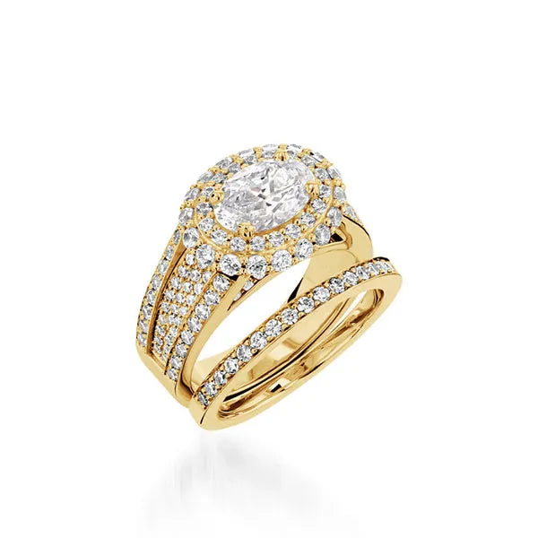 Lavish Yellow Gold Engagement Ring