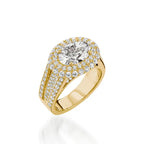 Lavish Yellow Gold Engagement Ring