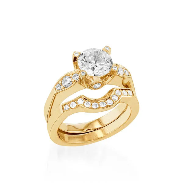 Capri Yellow Gold Engagement Ring
