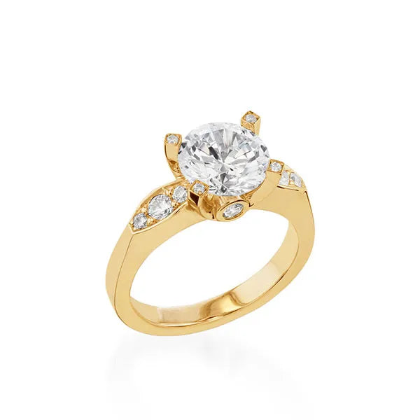 Capri Yellow Gold Engagement Ring