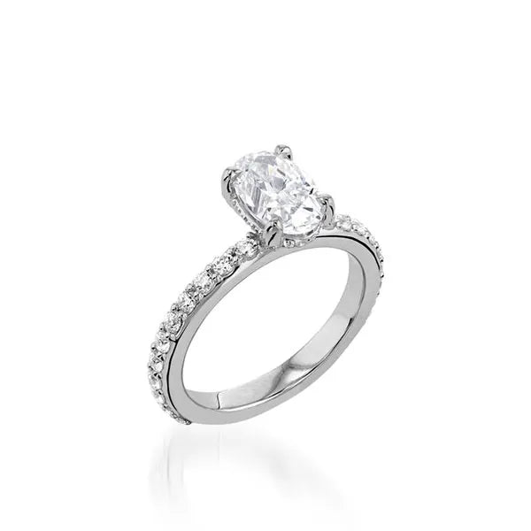Duchess Oval Yellow Gold Engagement Ring