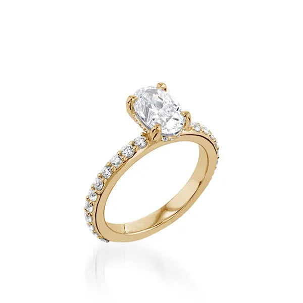 Duchess Oval Yellow Gold Engagement Ring