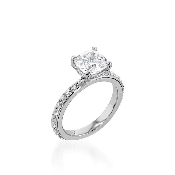 Duchess Cushion Yellow Gold Engagement Ring