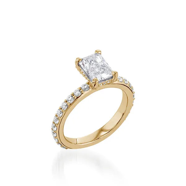 Duchess Radiant Yellow Gold Engagement Ring
