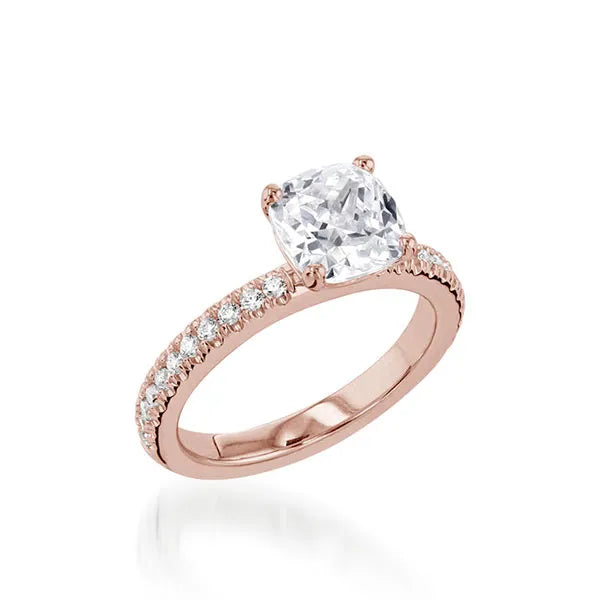 Essence Cushion Yellow Gold Engagement Ring
