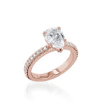 Essence Pear Yellow Gold Engagement Ring