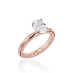 Essence Solitaire Oval Yellow Gold Engagement Ring