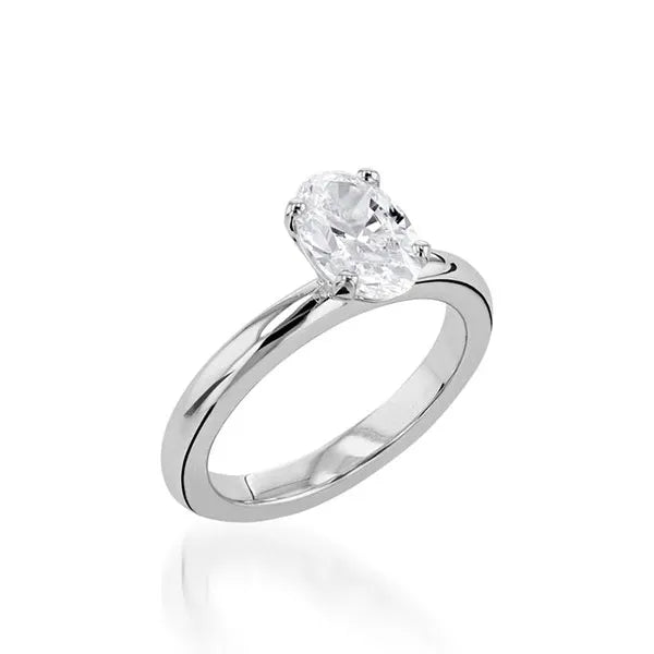 Essence Solitaire Oval Yellow Gold Engagement Ring