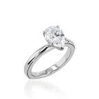 Essence Solitaire Pear Yellow Gold Engagement Ring