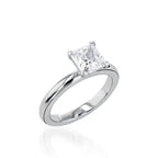 Essence Solitaire Princess Cut Yellow Gold Engagement Ring
