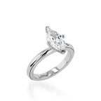 Essence Solitaire Marquise Yellow Gold Engagement Ring