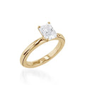 Essence Solitaire Radiant Yellow Gold Engagement Ring