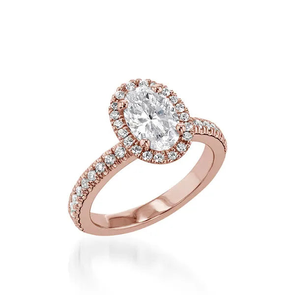 Majesty Oval Yellow Gold Engagement Ring