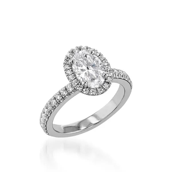 Majesty Oval Yellow Gold Engagement Ring