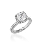 Majesty Cushion Yellow Gold Engagement Ring