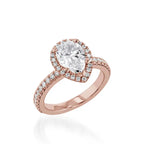 Majesty Pear Yellow Gold Engagement Ring