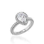 Majesty Pear Yellow Gold Engagement Ring