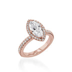 Majesty Marquise Yellow Gold Engagement Ring