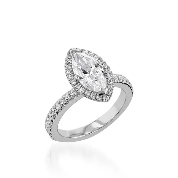 Majesty Marquise Yellow Gold Engagement Ring