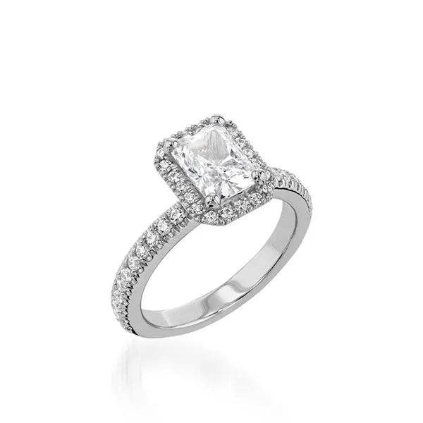 Majesty Radiant Yellow Gold Engagement Ring