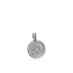 John Atencio Sagittarius Zodiac Medallion Pendant white gold medallion only